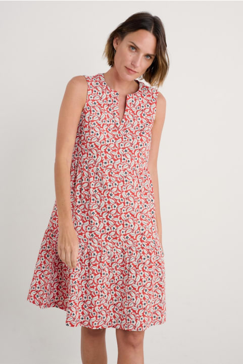 Bodelva Sleeveless Jersey Dress Model Image