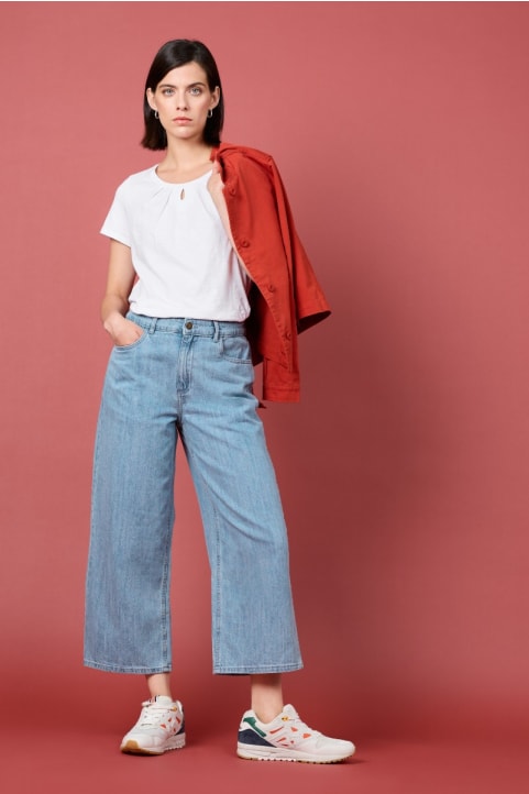 Barnes Wide Leg Crop Jeans
