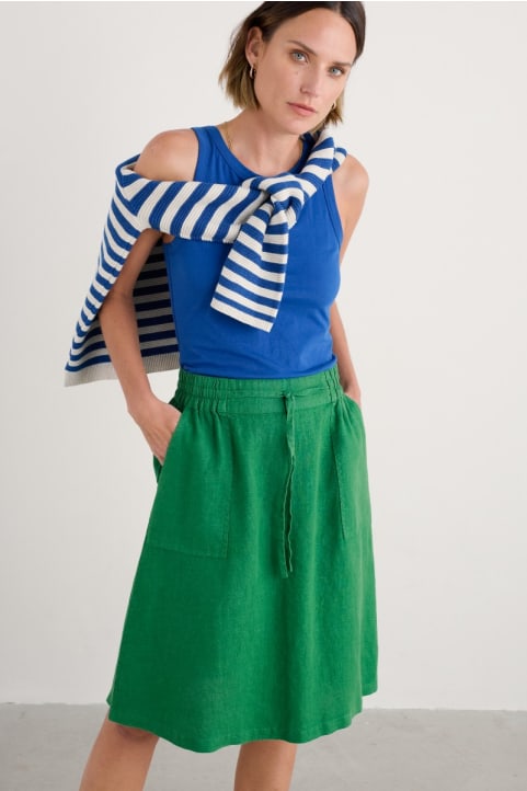 Pepper Moth Linen Skirt Image