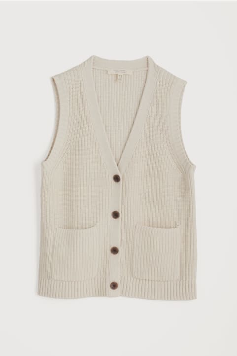 Swanpool Ribbed Knitted Vest Image