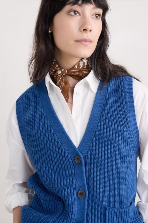 Swanpool Ribbed Knitted Vest