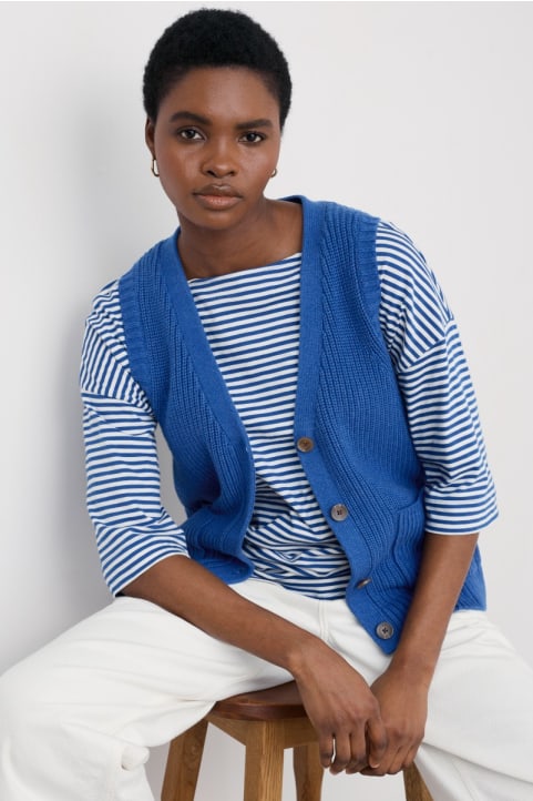 Swanpool Ribbed Knitted Vest