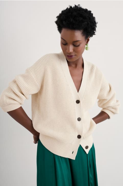 Winding Creek Organic Cotton Knit Cardigan Image