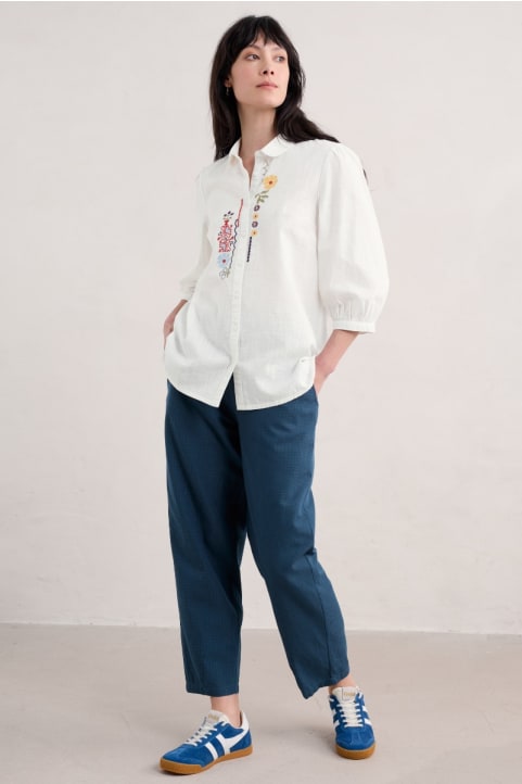 Vow Cave Tapered Trousers in GOTS-Certified Organic Cotton