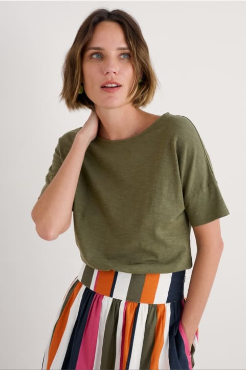 Bryher View Organic Cotton Boat Neck T-Shirt (GOTS) Image