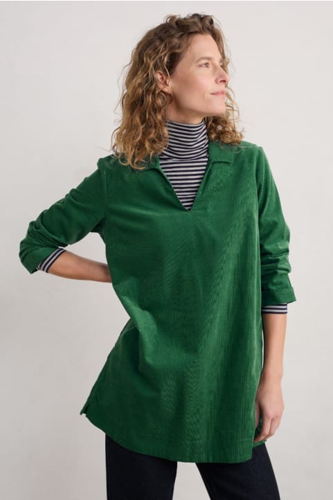 Lavethan Collared Corduroy Tunic Image