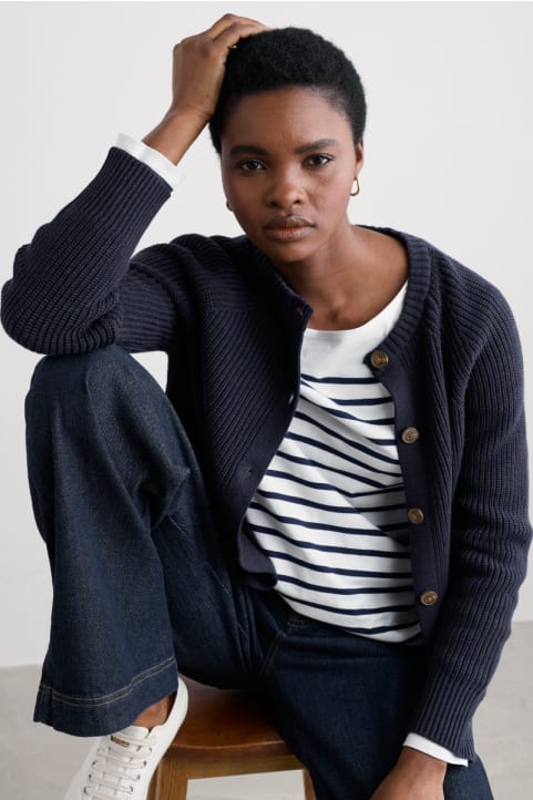 Potters Meadow Organic Cotton Knitted Cardigan