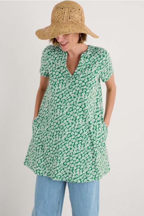 Wreathe Short Sleeve Jersey Tunic Image