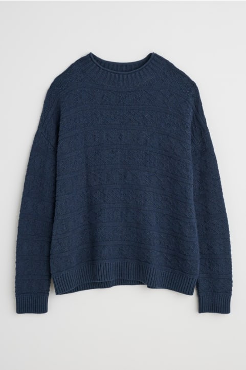 Penkestle Knitted Jumper Contains Recycled Cotton