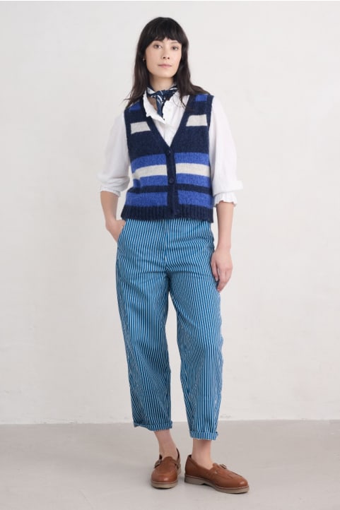 Painted Forms Organic Cotton Barrel Leg Trousers Image
