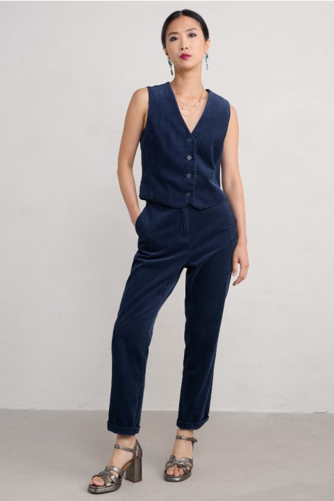 Heald Corduroy Tapered Trousers Image