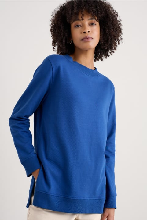 Genni Organic Cotton Longline Sweatshirt