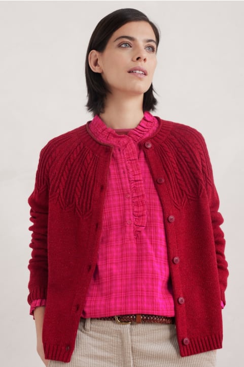 Sand Song Sparkle Cardigan, Contains Merino Image