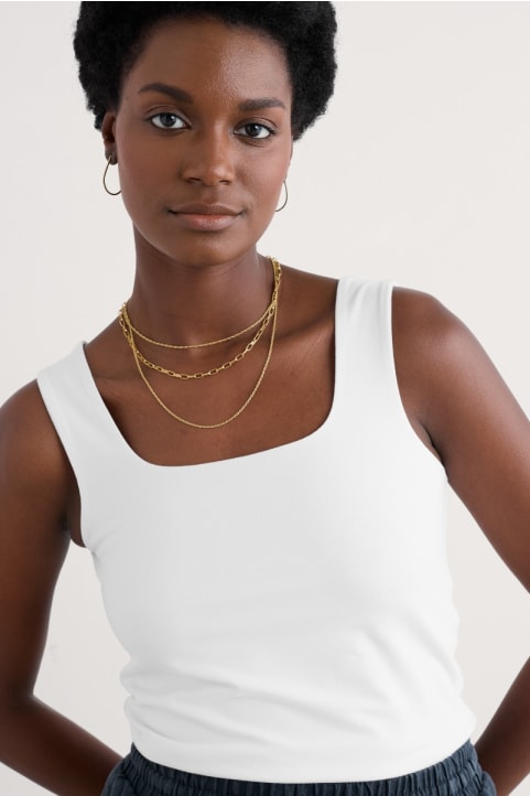 Cloud Pass Vest in GOTS-Certified Organic Cotton Jersey Image
