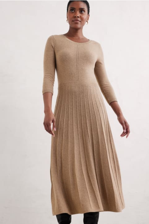 Folk Song Knitted Midi Dress Image