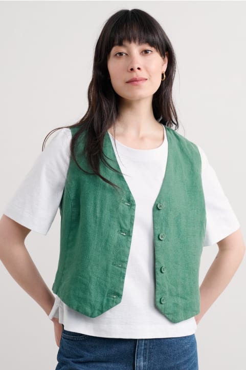 Blinker Linen Waistcoat Image