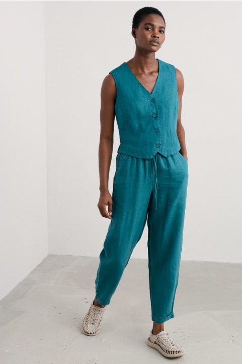 Blinker Linen Waistcoat
