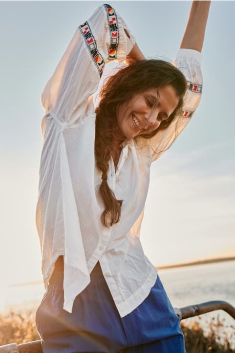 Weaving Sea Organic Cotton Shirt (GOTS) Image