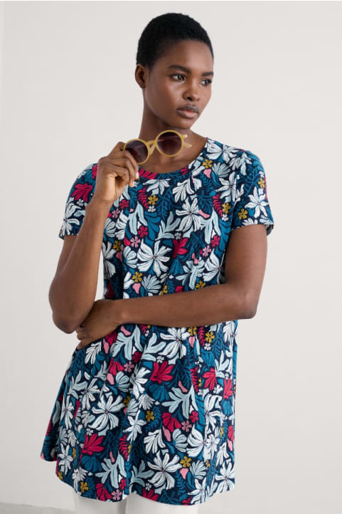 Screenprint Jersey A-Line Tunic Image