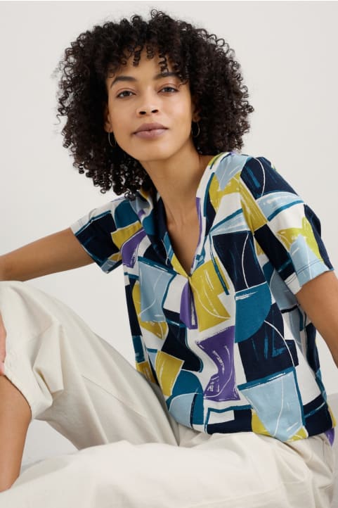 Barnoon Jersey Printed Short-Sleeve Top