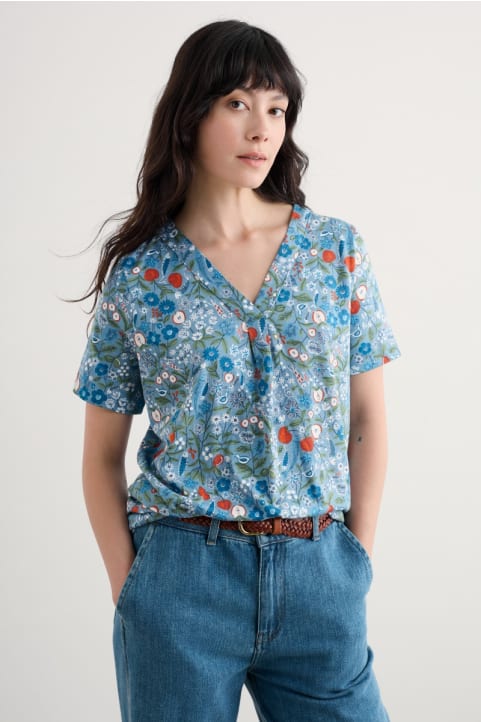 Barnoon Jersey Printed Short-Sleeve Top