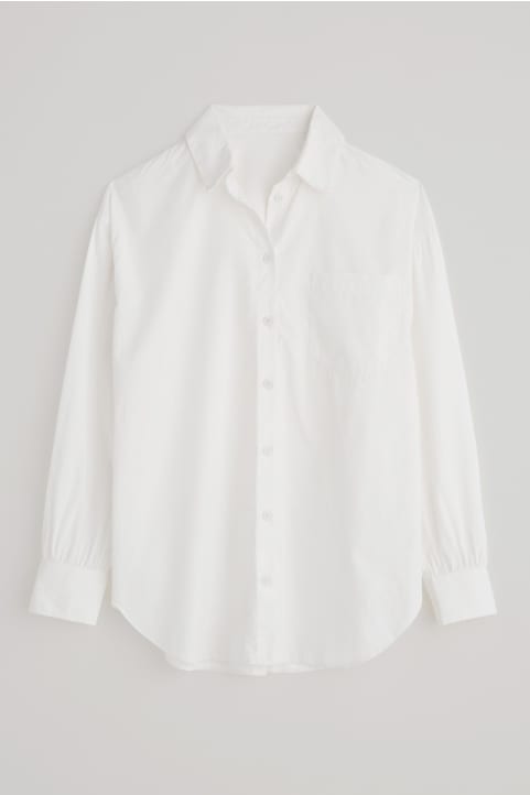 Sea Path Oversized Poplin Shirt