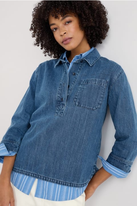 Oak Leaf Denim Shirt  Image