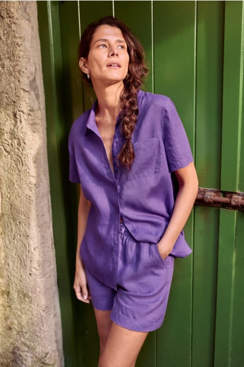 Drydock Short Sleeve Linen Shirt