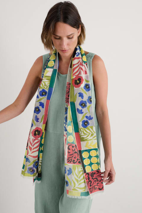 May Garland Printed Scarf Image