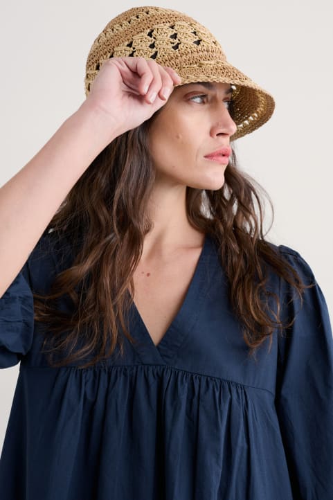 Orchard Crochet Garden Hat Model Image