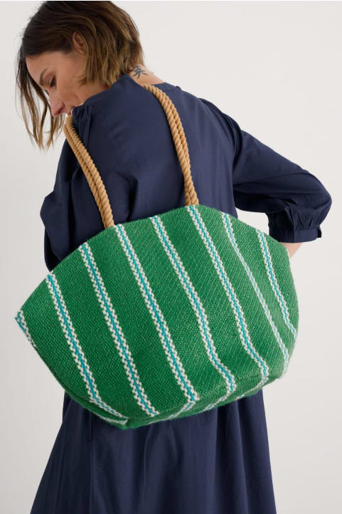 Alkanet Jute Clam-Shaped Bag Image
