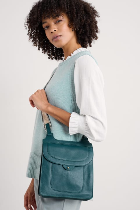 Mennor Leather Crossbody Bag Image
