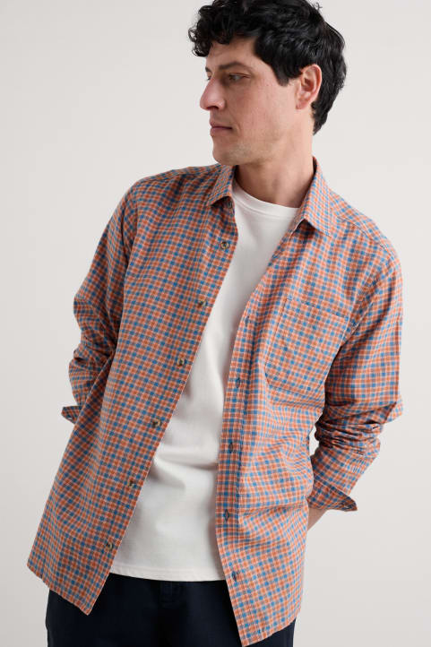 Men's Banyan Checked Cotton Shirt Image