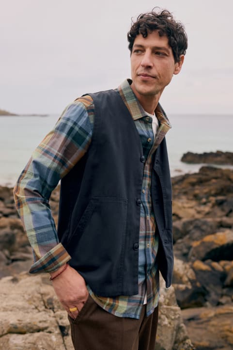 Men's Banyan Checked Cotton Shirt Image