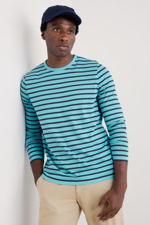 Men's Sailor Shirt With Crew Neck (GOTS) Image