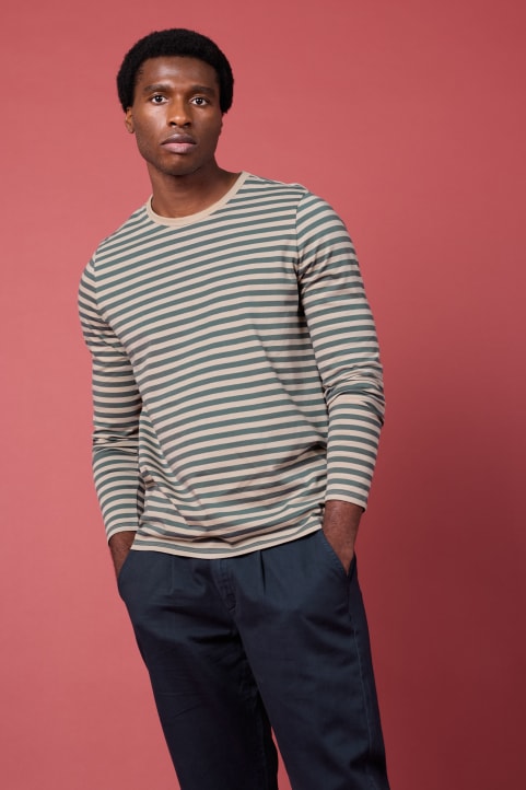 Men's Sailor Shirt With Crew Neck (GOTS) Image