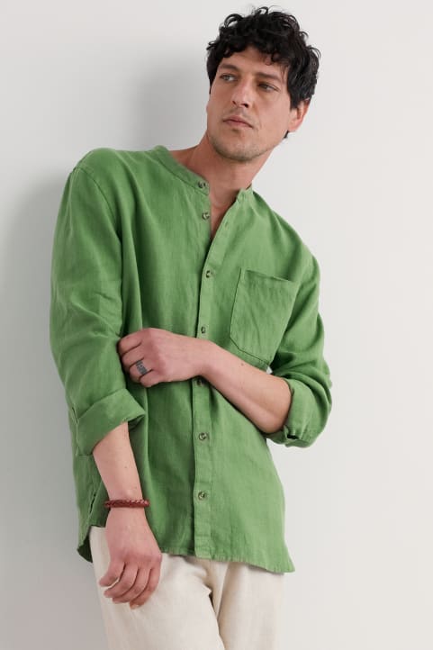 Men's Porlock Linen Shirt Image