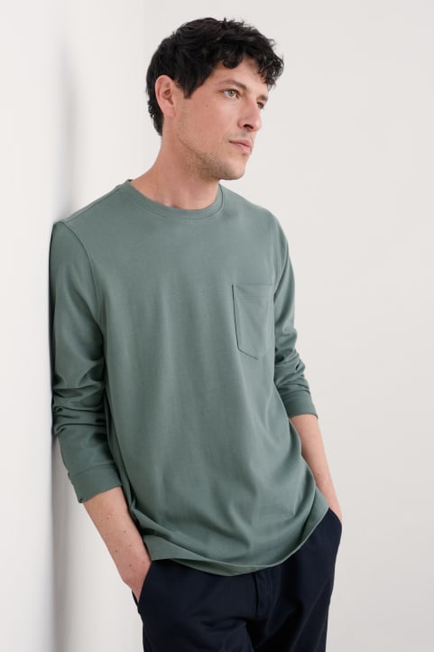 Men's Merthen Organic Cotton Long Sleeve Top (GOTS) Image