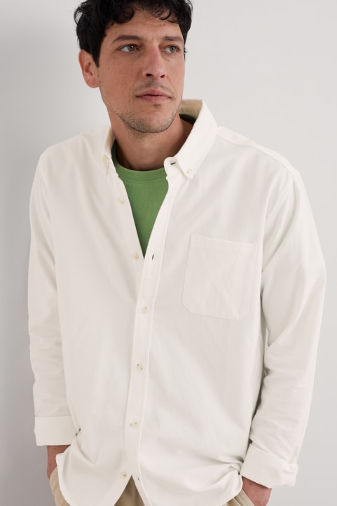 Men's Jenken Organic Cotton Oxford Shirt (GOTS) Image