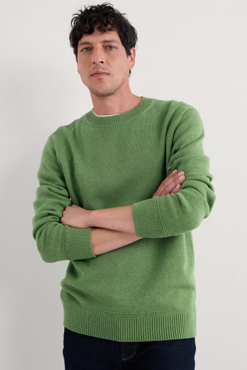 Men's Moorstone Knitted Organic Cotton Jumper Image