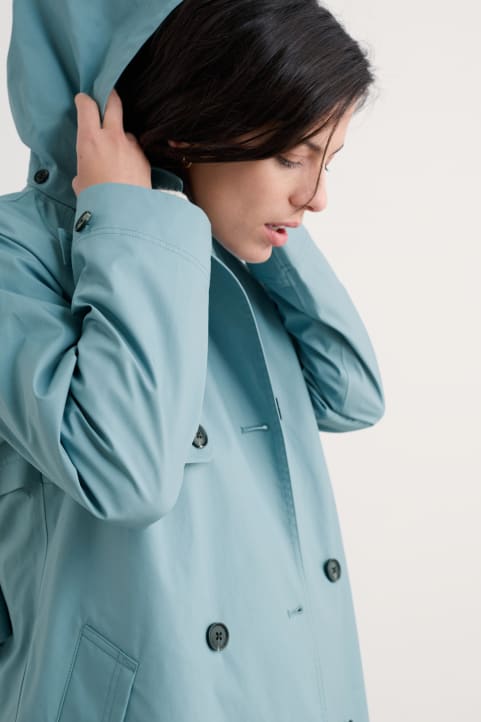 Penweathers Waterproof Trench Coat Model Image