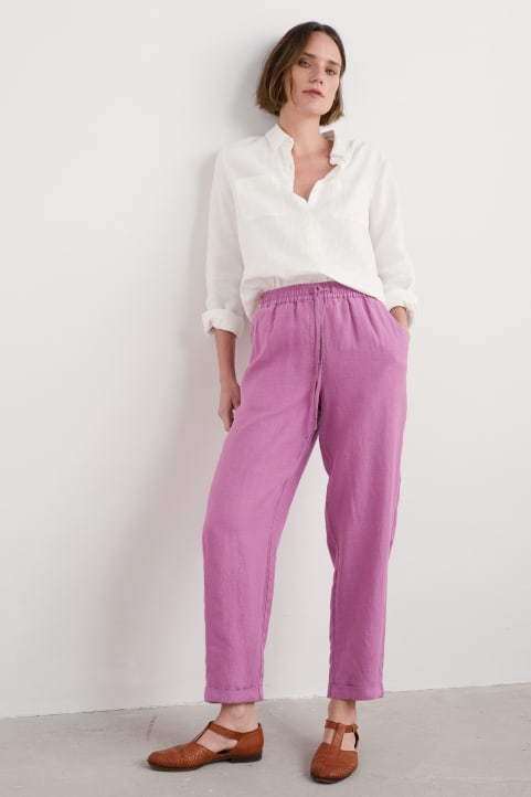 Dipping Sun Linen Trousers Image