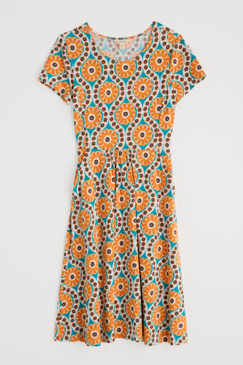 April Short Sleeve Dress Model Image