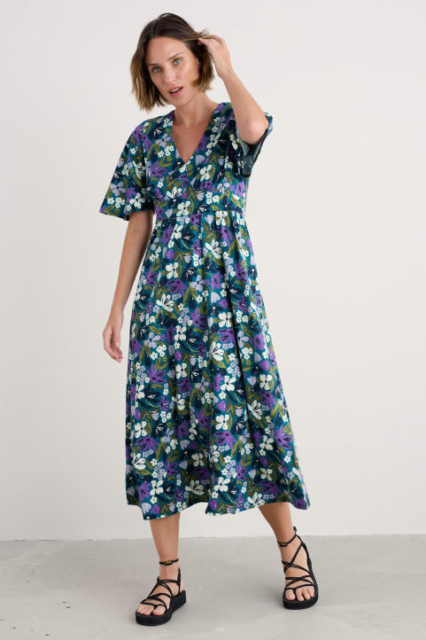 Chateaux Half Sleeve Maxi Dress  Model Image