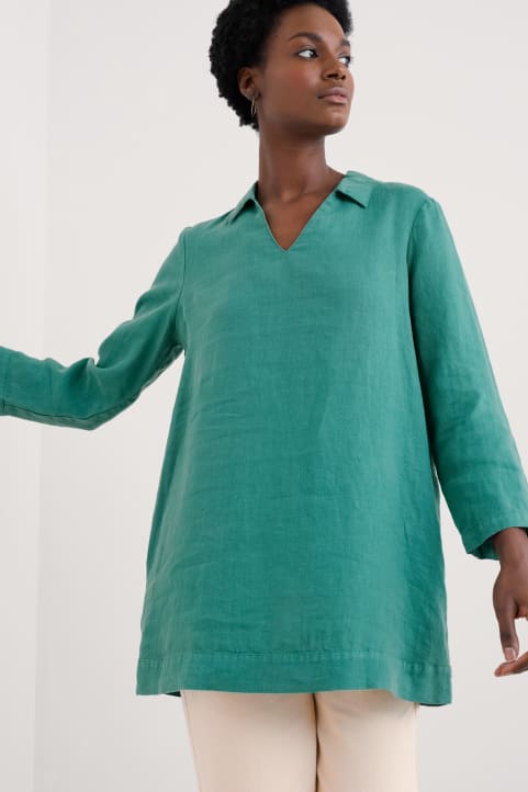 Shallow Layers Linen Tunic Image