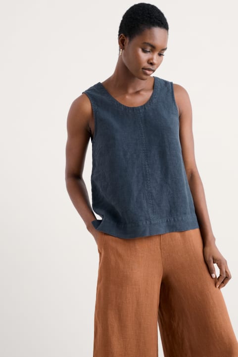 Lighthouse Station Linen Vest Image