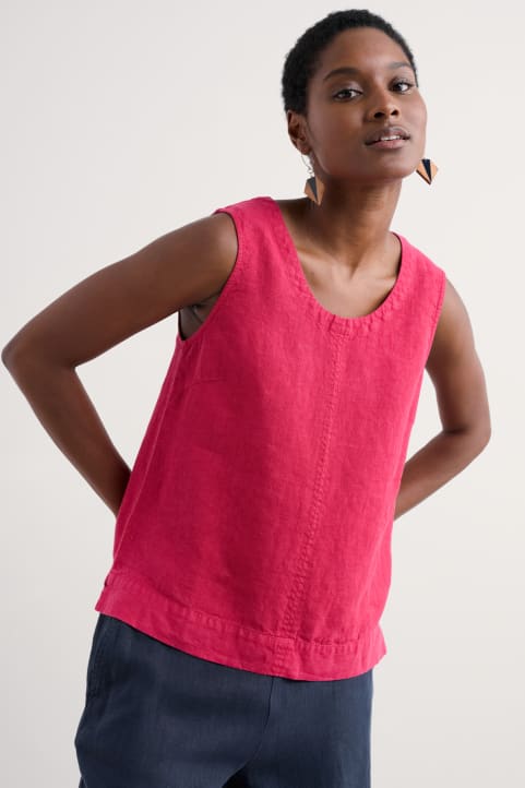 Lighthouse Station Linen Vest Image