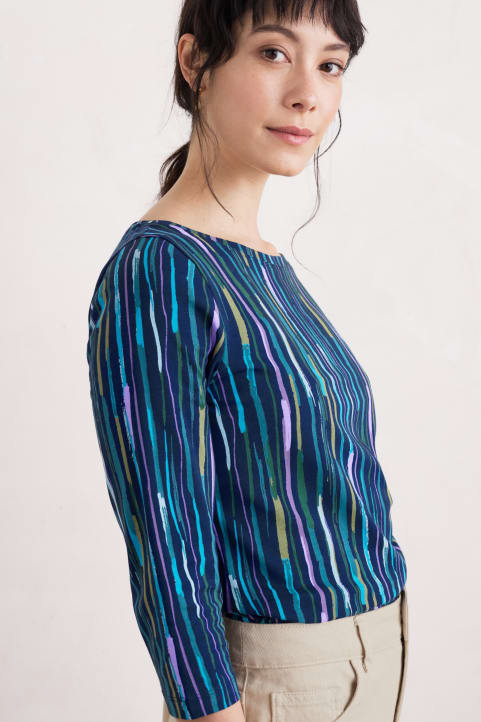 Easel 3/4 Sleeve Top (GOTS) Image