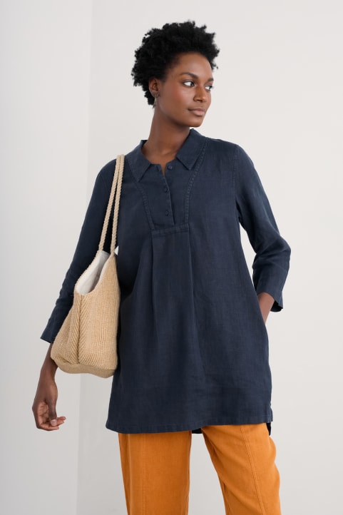 Tide Clock 3/4 Sleeve Tunic Image