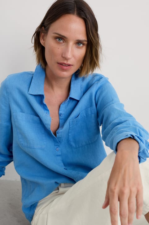 Hazel Branch Linen Shirt Image